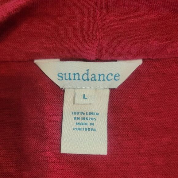 Sundance Draped Front Linen Top Size Small - Picture 5 of 5